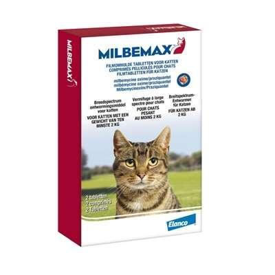 Milbemax Tabletten Kat Groot >2kg 2 tabl.