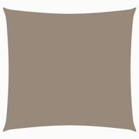 VidaXL Zonnescherm vierkant 3,6x3,6 m oxford stof taupe - thumbnail