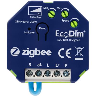 EcoDim - LED Inbouwdimmer Module - Smart WiFi - ECO-DIM.10 - Fase Afsnijding RC - ZigBee - 0-250W