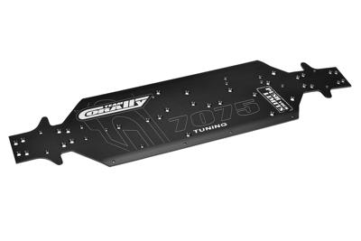 Team Corally - Chassis - Asuga XLR - Swiss Made 7075 T6 - 3mm - Hard Anodised - Black - Made In Italy