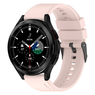 Siliconen gesp bandje - Lichtroze - Samsung Galaxy Watch 4 Classic - 42mm & 46mm - thumbnail