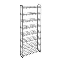 Metaltex shoe schoenenrek 8 etages 64x23x165 cm zwart - thumbnail