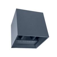 Wandarmatuur CUBE 10x10x10 Zwart Up en Down 6W 3000K 220 lumen kubus vorm dimbaar 2 stuks - thumbnail