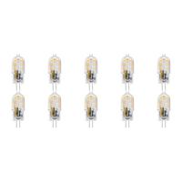 LED Lamp 10 Pack - Velvalux - G4 Fitting - Dimbaar - 2W - Warm Wit 3000K - Transparant - 12V Steeklamp | Vervangt 20W - thumbnail