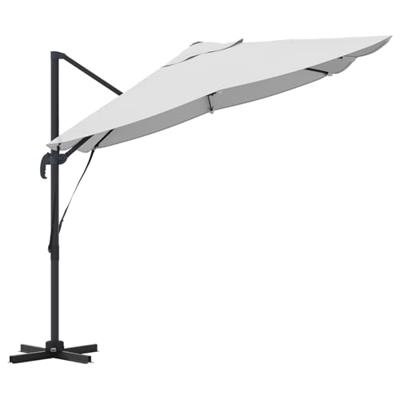 VidaXL Parasol zand 351 x 250 x 260 cm polyester en aluminium