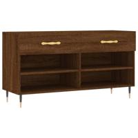 VidaXL Schoenenbank 102x35x55 cm bewerkt hout sonoma eikenkleurig - thumbnail