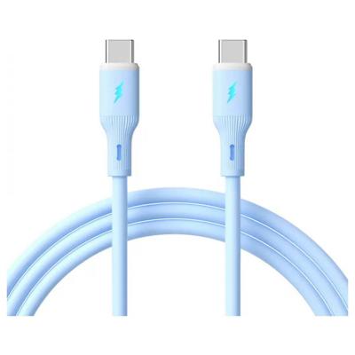 Akyga AK-USB-68 USB-kabel USB-C stekker, USB-C stekker 1 m Blauw Akyga AK-USB-68 USB-kabel USB-C stekker, USB-C stekker 1 m Blauw