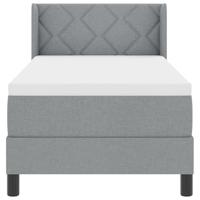 Boxspringbed met matras met matras Lichtgrijs 80 x 200 cm - thumbnail