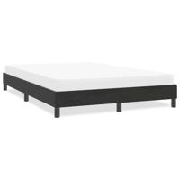 Bedframe zonder matras 140x210 cm fluweel zwart - thumbnail