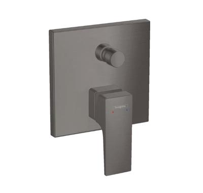 Hansgrohe Metropol ééngreeps badmengkraan afbouwdeel met rechte greep en zekerheidscombinatie, Brushed Black Chrome Hansgrohe Metropol ééngreeps badmengkraan afbouwdeel met rechte greep en zekerheidscombinatie, Brushed Black Chrome