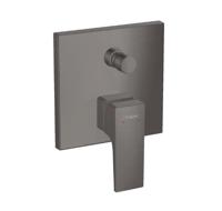 Hansgrohe Metropol ééngreeps badmengkraan afbouwdeel met rechte greep en zekerheidscombinatie, Brushed Black Chrome - thumbnail