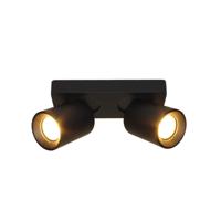 Artdelight Zwarte opbouwspotMegano 2-lichts - PL MEGANO2 ZW - thumbnail