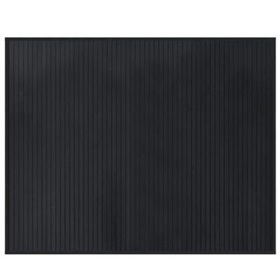 Vloerkleed rechthoekig 80x100 cm bamboe zwart - thumbnail