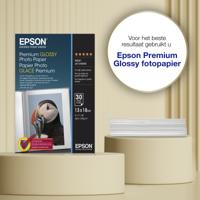 Epson Premium Glossy Photo Paper C13S042154 Fotopapier 13 x 18 cm 255 g/m² 30 vellen Hoogglans - thumbnail