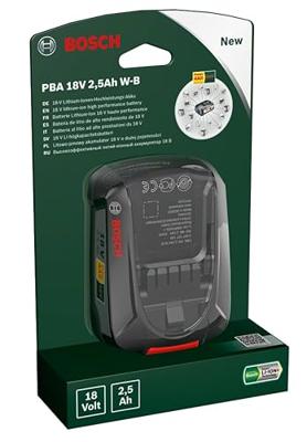 Bosch Groen Accupack PBA 18V 2.5Ah W-B 18V Li-Ion Accu - 1600A005B0 - thumbnail