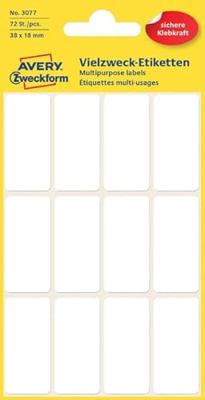 Kangaro Etiket wit 38x18mm pak a 10 stuks