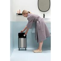 Brabantia Bo hi afvalemmer 12 liter met kunststof binnenemmer matt steel fingerprint proof - thumbnail