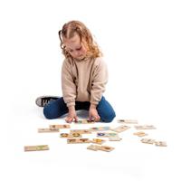 Bigjigs houten legpuzzel tegenstellingen, 32st. - thumbnail