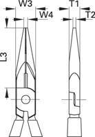 Gedore Telefoontang 160 MM - 6719240 - thumbnail