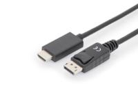 Digitus AK-340303-010-S DisplayPort-kabel DisplayPort / HDMI Adapterkabel DisplayPort-stekker, HDMI-A-stekker 1.00 m Zwart Afgeschermd (drievoudig) - thumbnail