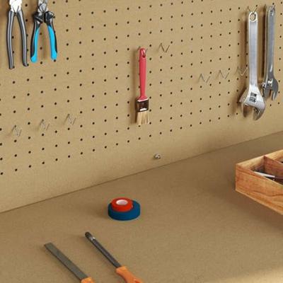 Werkbank Zwart 81 x 41 x 145 cm Bewerkt hout en metaal