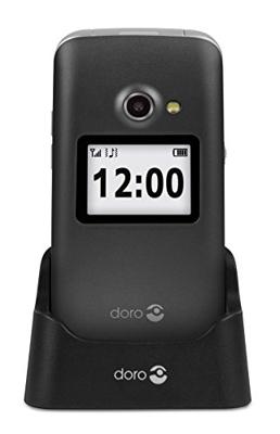 doro 2424 Senioren clamshell telefoon SOS-knop Grafiet - thumbnail