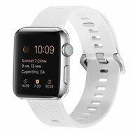 Siliconen bandje met motief - Wit - Geschikt voor Apple Watch 44mm / 45mm / 46mm / 49mm