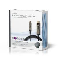 Nedis CCBG6410BK200 Usb Type-c™ Naar Hdmi™-kabel Aoc Type-c™ Male - Hdmi™-connector 20,0 M Zwart - thumbnail