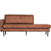 WOOOD Daybed 'Rodeo' Links, kleur Cognac - thumbnail