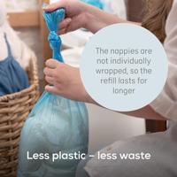 Navulling x6 vuilniszakken Dress up ANGELCARE blauw en wit - thumbnail