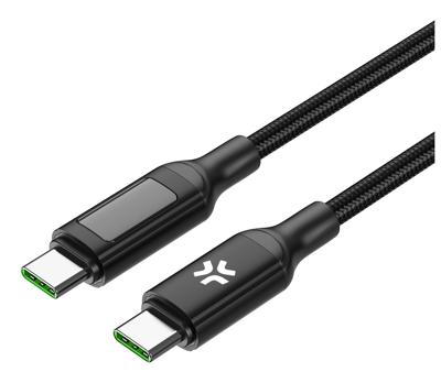 Celly C to c kabel 100w 2m display bk usbcusbc100wled
