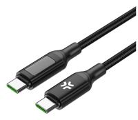 Celly C to c kabel 100w 2m display bk usbcusbc100wled - thumbnail