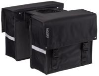 Bagoo dubbele fietstas bisonyl zwart inhoud 34l - thumbnail