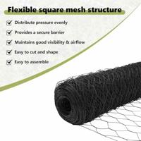 VidaXL Hexagon hek grijs 1,4 x 25 m pvc - thumbnail