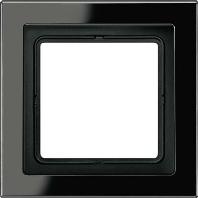 Jung LS Design Afdekraam Zwart 2-voudig Duroplast