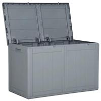 Tuinbox 180 L PP houtlook grijs - thumbnail