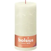 Bolsius stompkaars rustiek shine 10x20cm soft pearl - thumbnail