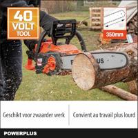 Powerplus Dual Power Powdpg7576 - 40 V Cataino a batteria, guida da 350 mm, senza batteria o caricabatterie - thumbnail