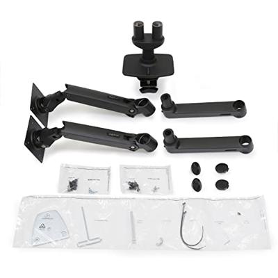 Ergotron LX Dual Arm Side by Side Desk Mount Monitor-tafelbeugel 2-voudig 38,1 cm (15) - 68,6 cm (27) Zwart In hoogte verstelbaar, Draaibaar, Kantelbaar,