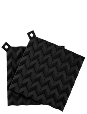 Rig-Tig Hold-on pannenlappen zwart, per 2