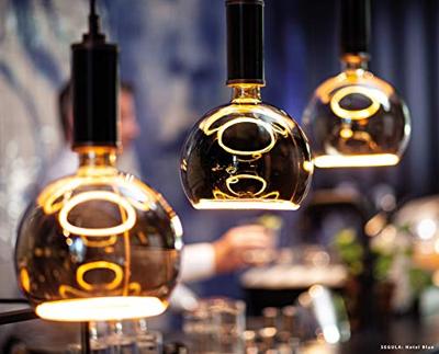 LED Lamp Globe Smokey Grey ⌀300mm 8W 350 lumen 1900K E27 dimbaar 55060