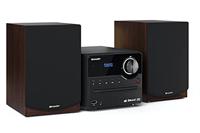 SHARP XLB517DBR Mirco-geluidssysteem 45W (digitale radio met DAB, DAB+ en FM/FM-radio, Bluetooth, USB, CD, MP3), bruin - thumbnail