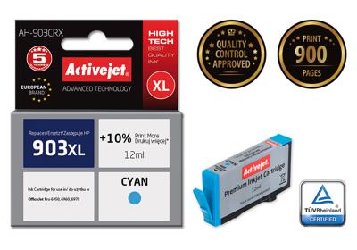 Activejet AH-903CRX inkt (vervanging HP 903XL T6M03AE; Premium; 12 ml; blauw)