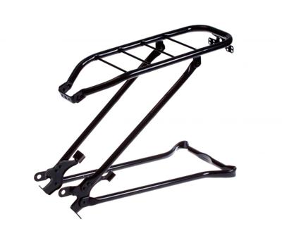 Steco bagagedrager 28" tour met klapstandaard zwart glans