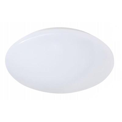 LED Plafondlamp IP44 Spatwaterdicht - 12W Warm Wit - Rond Wit Kunststof