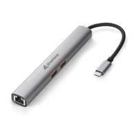 Sharkoon officepal combo adapter dockingstation (grijs) - thumbnail