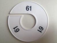 Maatring 11 cm wit/zwart 61 - thumbnail