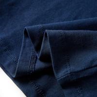 Kindershirt met lange mouwen dierenprint 128 marineblauw - thumbnail