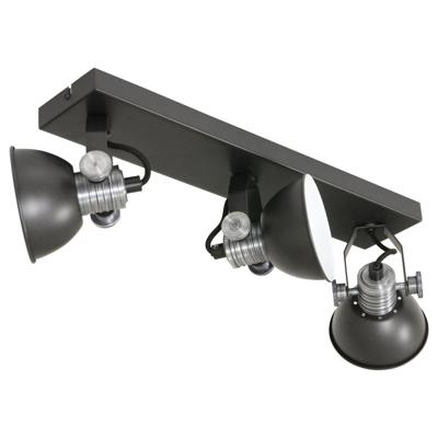 Steinhauer Zwarte opbouwspotBrooklyn 3-lichts - 2134ZW