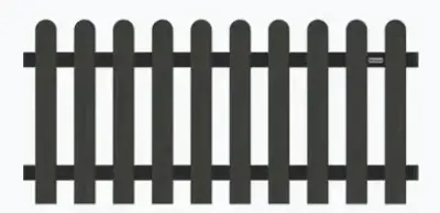 Elephant Hek wpc-antraciet classic 180x80cm rvs